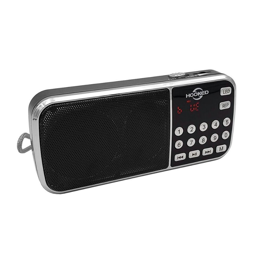 Multifunctional Digital MP3 Pocket Speaker AM/FM Radio Bluetooth/USB/SD/AUX BLK